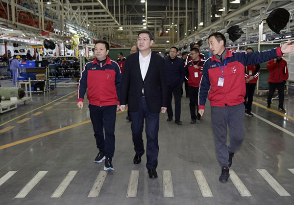 涪陵區委書記王志杰蒞臨我司調研汽車產業高質量發展